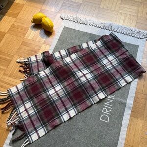 ❄️ Vintage Plaid Wool Scarf